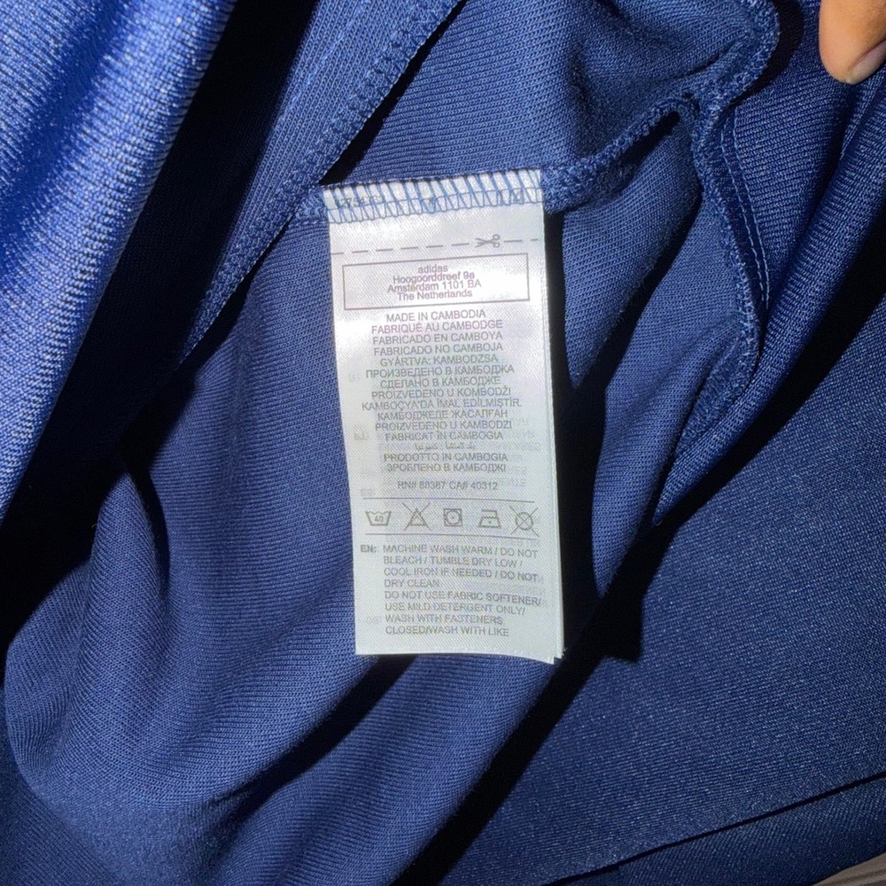 Adidas Originals Real Madrid Track Jacket XL Dark Blue Yellow KE3846 NWT - Picture 7 of 7